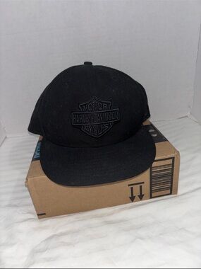 Harley-Davison black embroidered hat